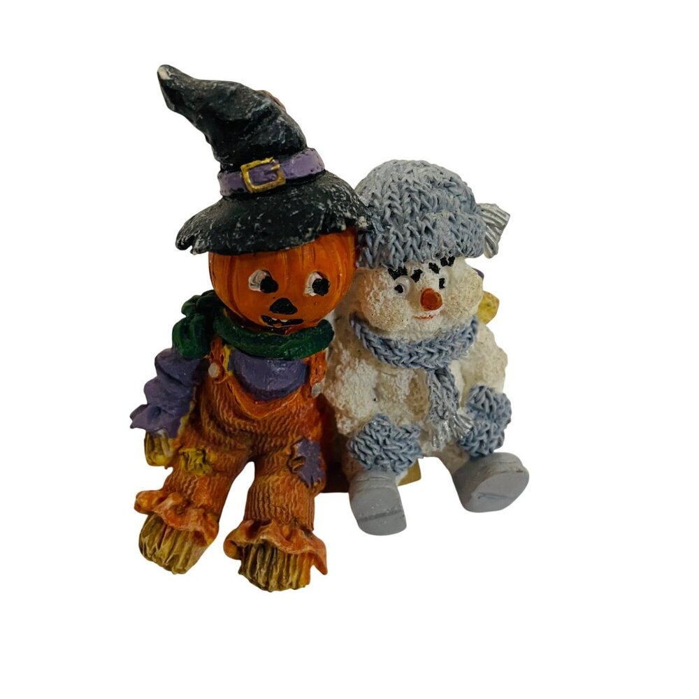 Halloween & Winter Pumpkin & Snowman Figurine‎ Decoration